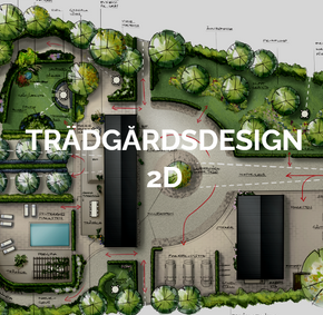 tradgardsdesign 2d illustrationsplan