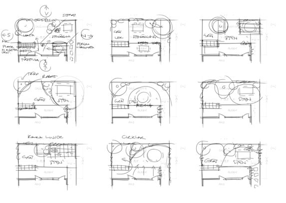 trädgårdsdesign idéskisser över planlösning av radhustomt